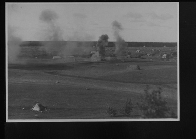 Vaade Otepää maastikule Eesti sõjaväe manöövrite ajal.  duplicate photo