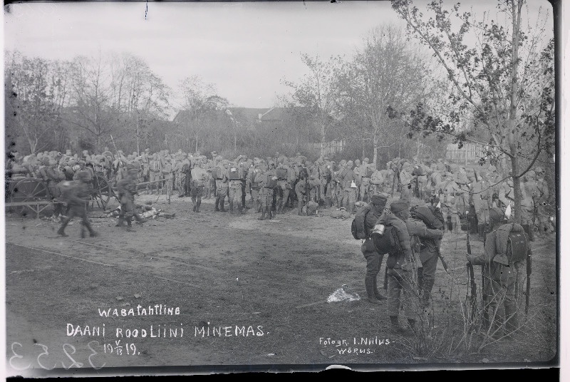 Vabadussõda. Taani Vabatahtlike Kompanii enne rindele minekut.