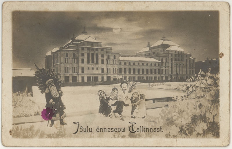 Postkaart Jõulu õnnesoov Tallinnast