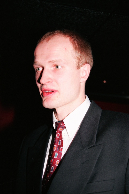 Vehkleja Kaido Kaaberma 1996.aasta parimate sportlaste austamisõhtul klubis Dekoltee.