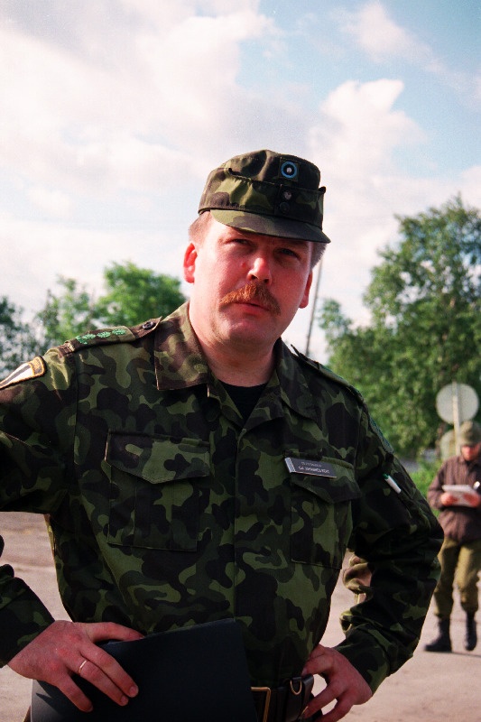 Kaitseväe juhataja kolonel Johannes Kert Kaitseliidu päevadel Paldiskis.