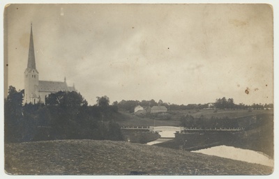 foto, Viljandimaa, Tarvastu, sild, jõgi, tärklisevabrik, u 1925  duplicate photo