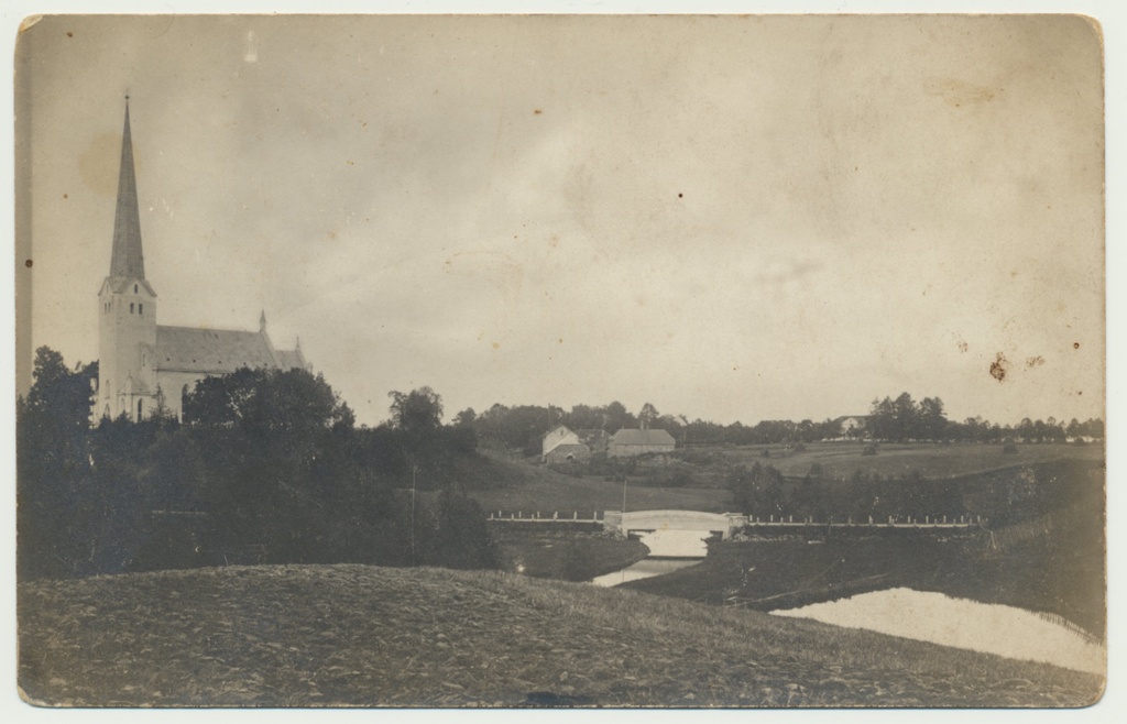 foto, Viljandimaa, Tarvastu, sild, jõgi, tärklisevabrik, u 1925