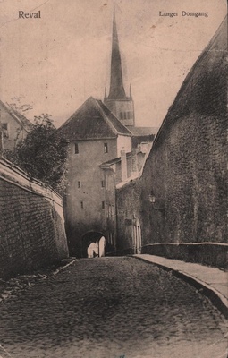 Mustvalge fotopostkaart Tallinna vaatega.  duplicate photo