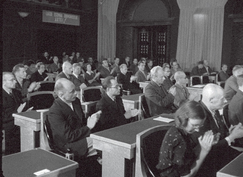Vaade saali riigivolikogu esimese istungjärgu ajal 21.-23.07.1940.