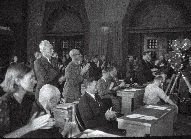Vaade saali riigivolikogu esimese istungjärgu ajal 21.-23.07.1940.