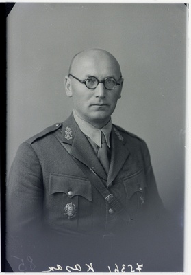 Sõjavägede Staabi koosseisuväline vanemohvitser kolonel Elias (Ilja) Kasak.  duplicate photo