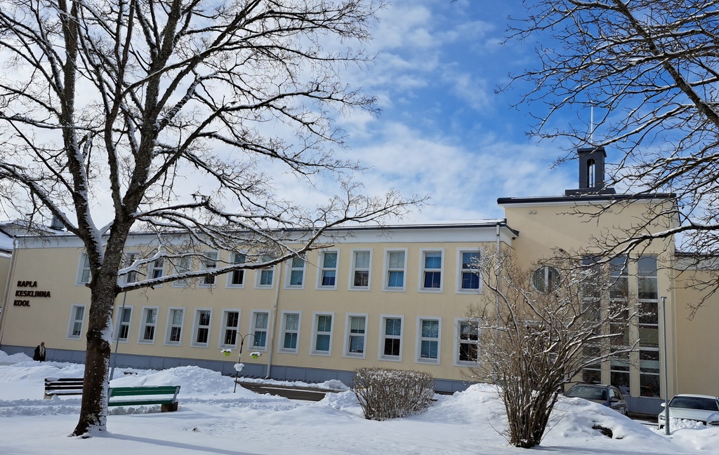 Rapla Secondary School buildings rephoto