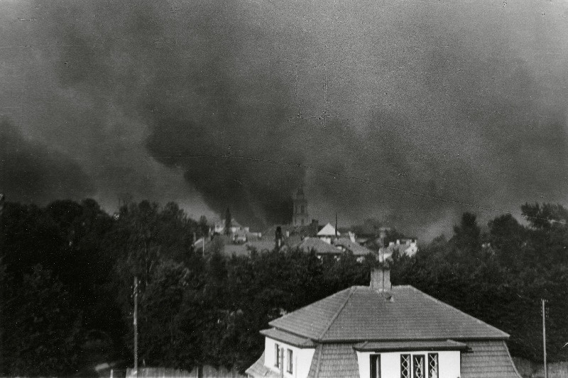 Vaade Tartu põlemisele.