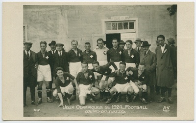 Šveitsi jalgpallivõistkond Olümpiamängudel.  duplicate photo