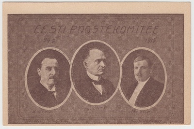 Eesti Päästekomitee koosseis 24. II 1918.  duplicate photo