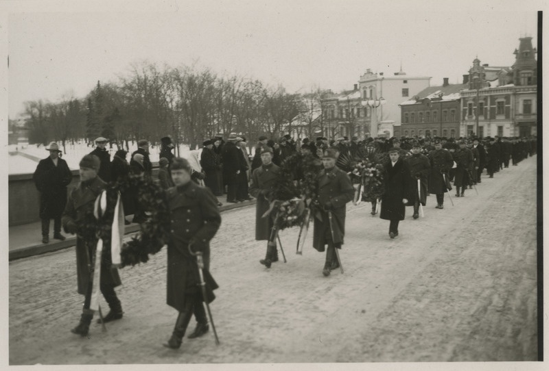 Georg Hugo Vestel, eesti tulundus ja pangandustegelase matuserongkäik, foto