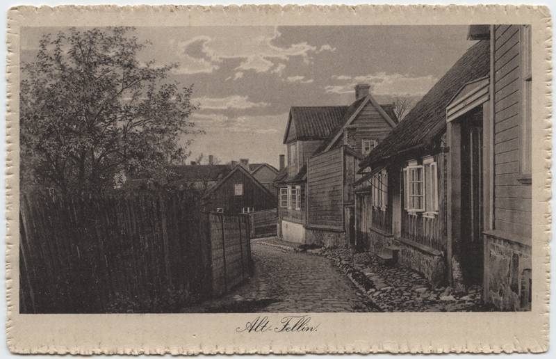 fotopostkaart, Viljandi, Oru tn 15a, 13, u 1910, foto A. Livenstroem