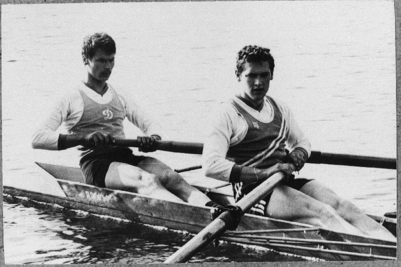 Sõudesportlased Tõnu Vihmaru (paremal) ja Toomas Ollesk.