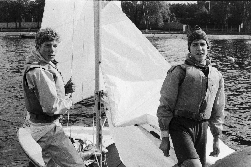 NSV Liidu 1984.a. noortemeistrid purjetamises Agu Rebane ja Kalev Kaal.