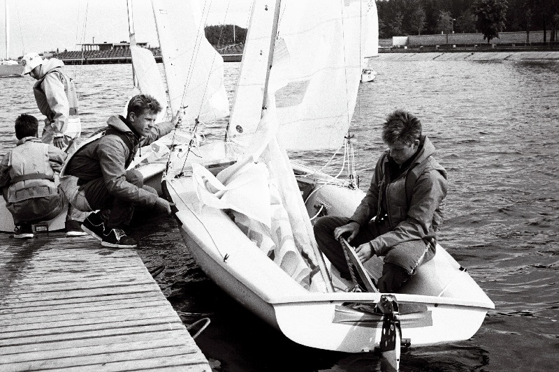 NSV Liidu meistrivõistlustel purjetamises pronksmedali võitnud Tõnu ja Toomas Tõniste