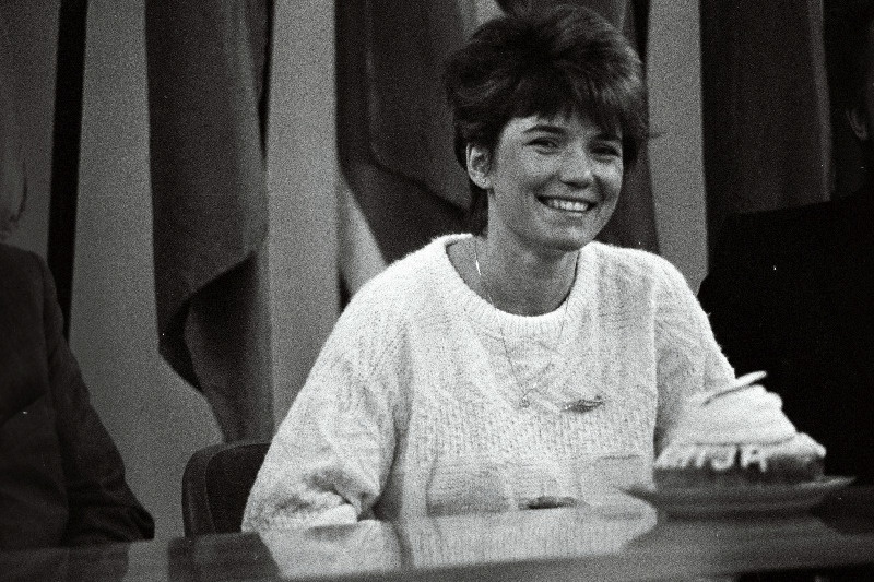 Eesti NSV 1986. aasta parim sportlane laskesuusataja Kaija Parve.