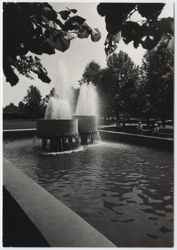 foto, Viljandi, Pioneeride park, purskkaev, 1982, foto E. Veliste