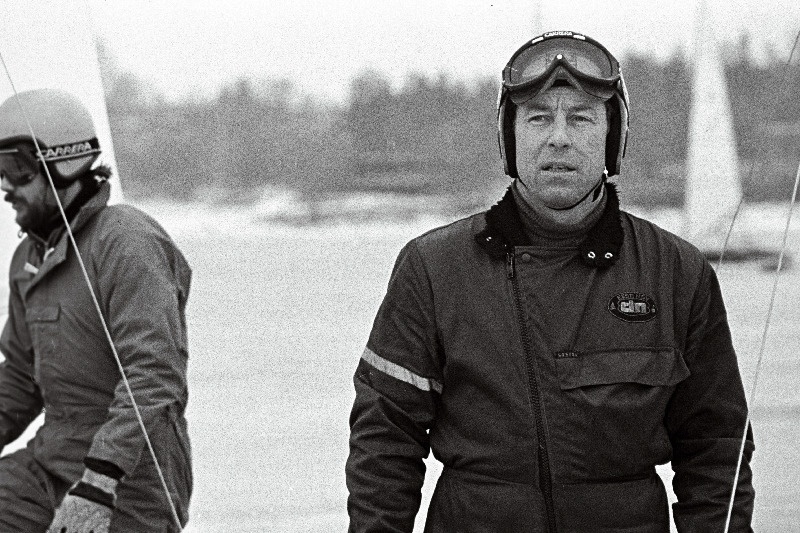 NSV Liidu meistrivõistlustel jääpurjetamises Jaagupis DN- klassis esikoha võitnud Mati Kuulmann.