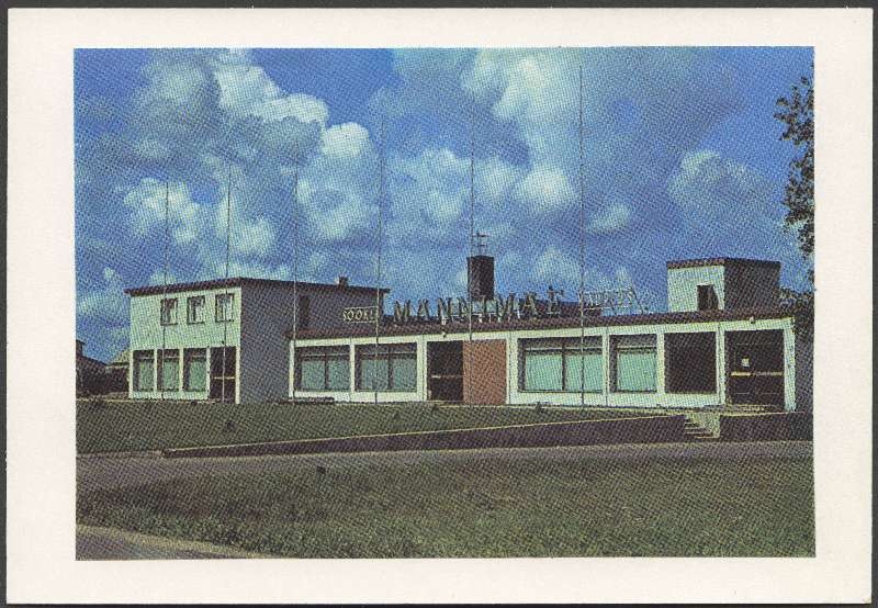 trükipilt, Viljandi, KEK-i tervishoiupunkt, kauplus, söökla, värviline, u 1980, foto E. Loit