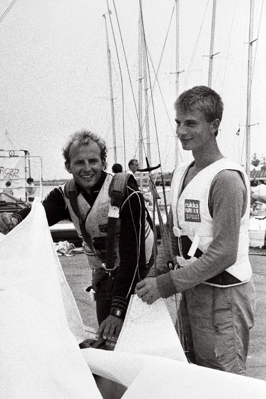 38. Balti regatil 470- klassi jahil esikoha võitnud Paavo Pettai (vasakul) ja Peter Šaraškin.