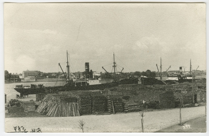 Fotopostkaart. Pärnu sadam