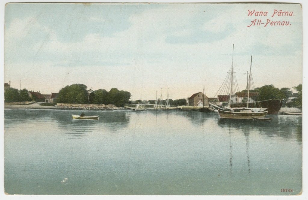 Postkaart. Vana-Pärnu