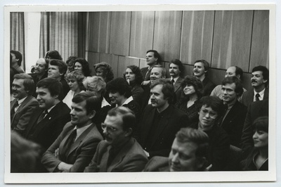 EÜE-83. 20. aastapäeva tähistamise üritused ELKNÜ Keskkomitees ja Eesti Raadiomajas  duplicate photo