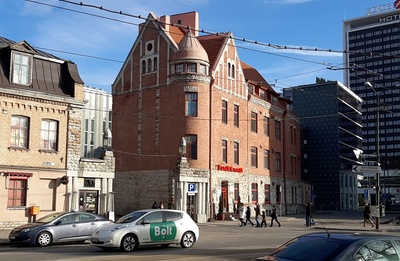 Tallinn. Rotermann houses at the beginning of the sea road rephoto