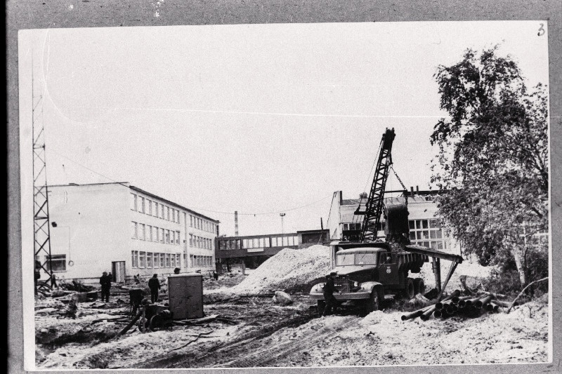 Tallinna Autobussipargi ehitus.