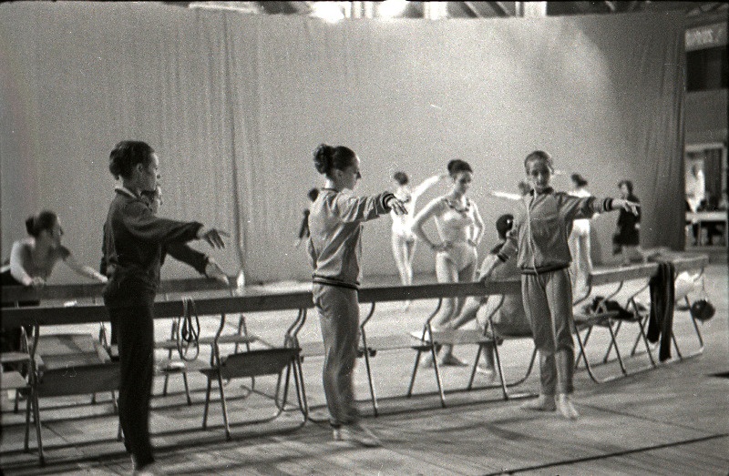 Üleliidulised võistlused kunstilises võimlemises Kalevi spordihallis.