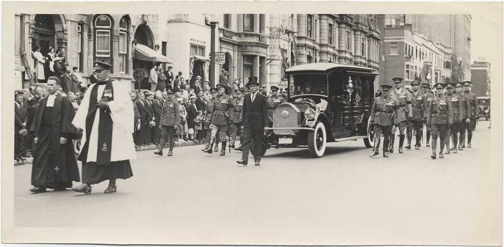 Funeral of Brigadier General Dodds, Montreal, August 24, 1934
