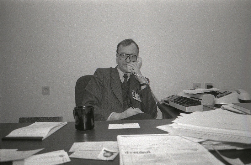 Eesti Rahvusraamatukogu teenindusdirektor Kalju Tammaru.