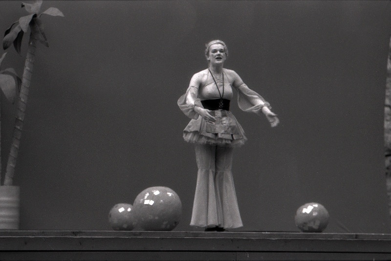 Tallinna Riikliku Konservatooriumi lavakunstikateedri XVII lennu etendus Carlo Gozzi "Kuninglik armujaht" Nukuteatri õues.