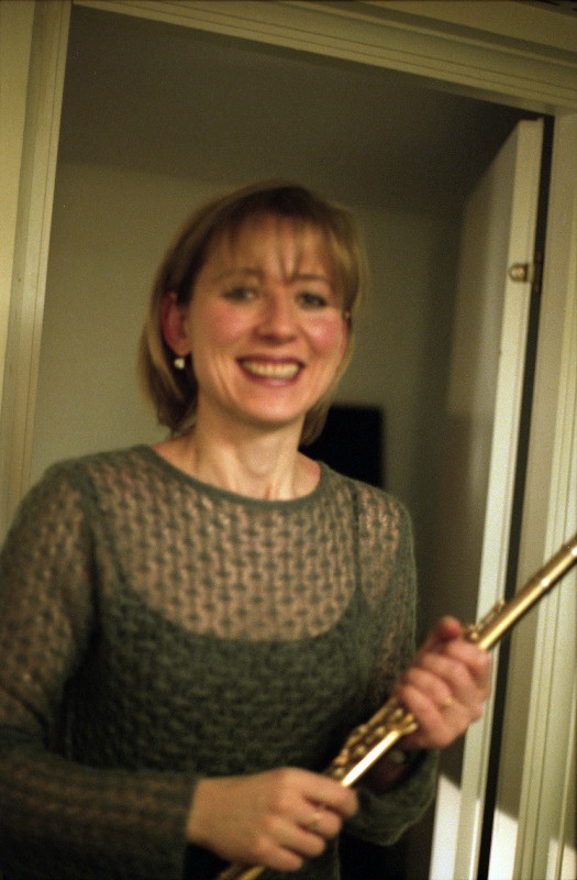 Flöödimängija Maarika Järvi pärast orkestriproovi Estonia kontserdisaalis.