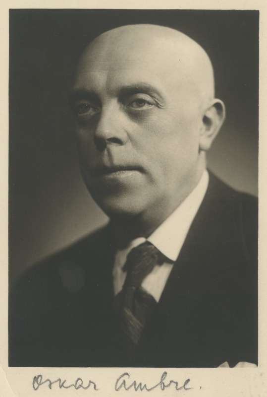 Oskar Ambre, portreefoto