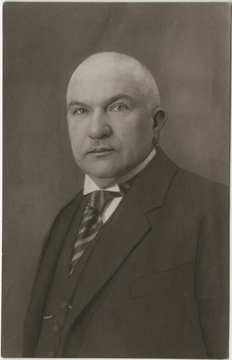 Friedrich Akel, Eesti poliitik ja diplomaat, Riiginõukogu liige, elukutselt arst, portreefoto  duplicate photo