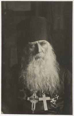Arkadi Arhimandriit, Andrei Tsänk, Petseri kloostriülem, portreefoto  duplicate photo