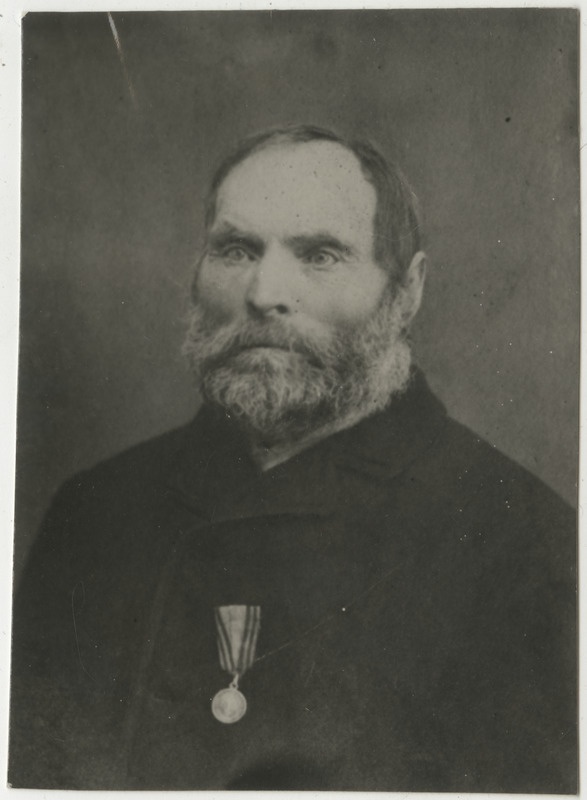 Hans Baltsar, Vene-Türgi sõja (1877–1878, üheksas Vene-Türgi sõda) veteran ja hõbe aumärgi (1877) omanik, portreefoto