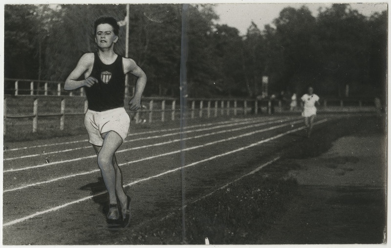 F.Beldsinsky, eesti sportlane, 5000.m jooksu ajal