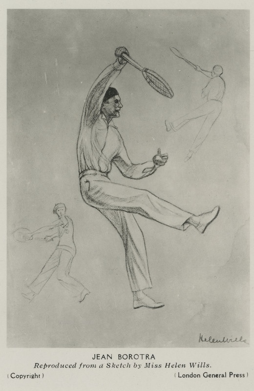 Jean Robert Borotra, prantsuse sportlane (tennis), foto reproduktsioonist
