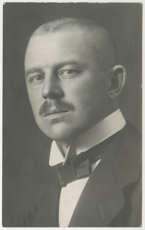 Johannes Bürger, riigitegelane, portreefoto