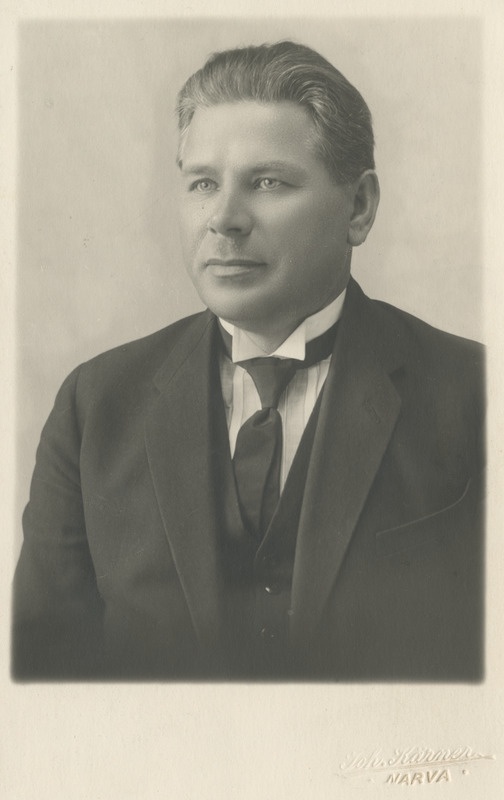 August Dener, eesti raudteelane ja seltskonnategelane, portreefoto