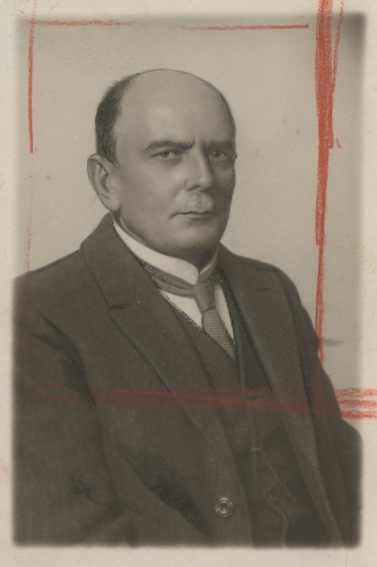 Reinhold Fridolin, eesti seltskonnategelane Riias, portreefoto