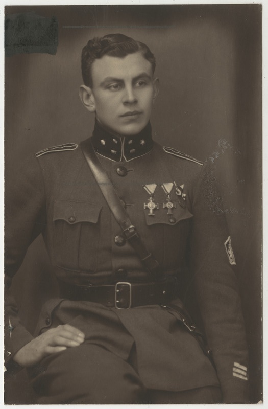 Johannes-Voldemar Holland, sõjaväelane (kapten), portreefoto