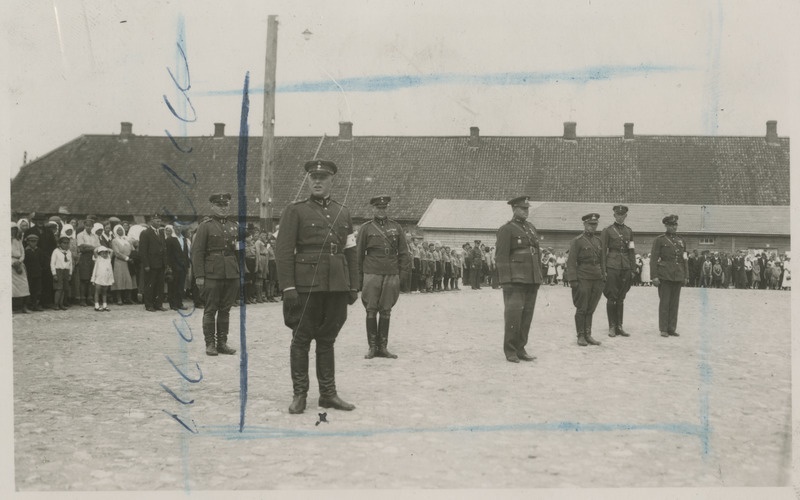 J. Hiob, major, kolonel-leitnant, Valga kaitseliidu maleva pealik, kaitseliidu pidupäev Tõrvas