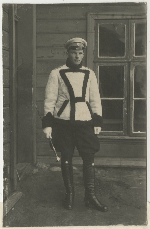 Jaan Hirjel, eesti sõjaväelane, veltveebel, Vabaduse Risti II liigi 3.järgu kavalöer, portreefoto