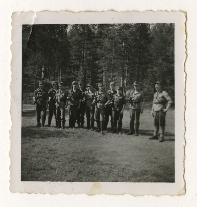 Orienteerumisvõistlus 1943, kuulipildija komando Jalgalas.