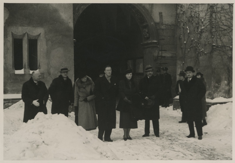 Juliana, Hollandi kroonprintsess koos prints Bernhardiga  1937. aasta Poola visiidil Krakóvis