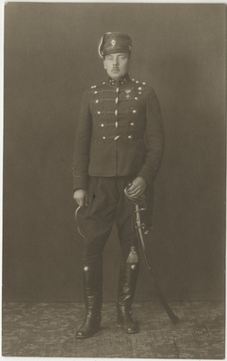 Gustav Jonson, eesti sõjaväelane, ratsapolgu ülem ,kindral-major, sisekaitseülem, portreefoto  duplicate photo
